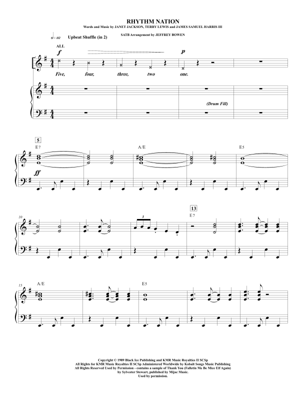 Rhythm Nation (arr. Jeffrey Bowen)