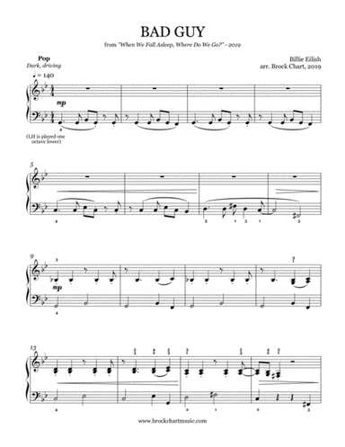 Bad Guy (arr. Brock Chart)