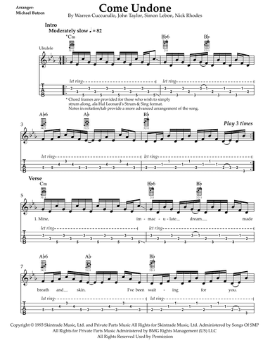 Come Undone (arr. Michael Butzen)
