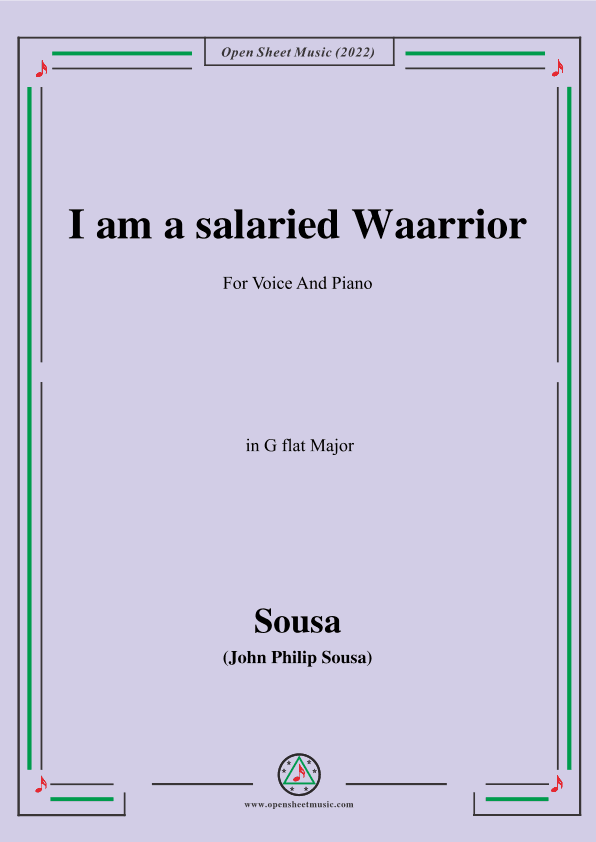 Sousa-I am a salaried Waarrior,in G flat Major (arr. OSM Press)