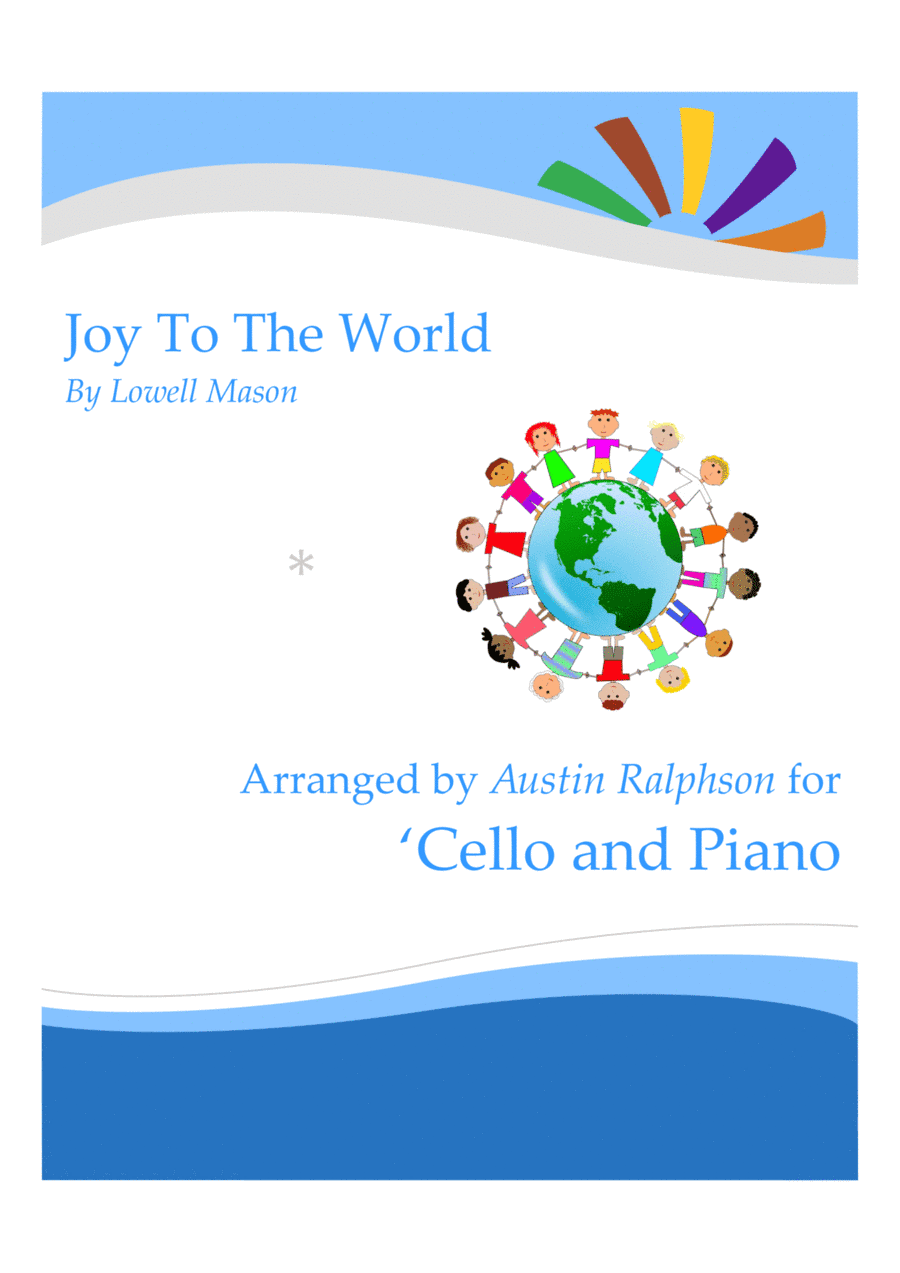 Joy To The World for cello solo - with FREE BACKING TRACK and piano accompaniment to play along with (arr. Austin Ralphson)