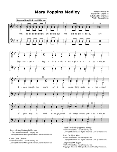 Supercalifragilisticexpialidocious (arr. Takako Fuke)