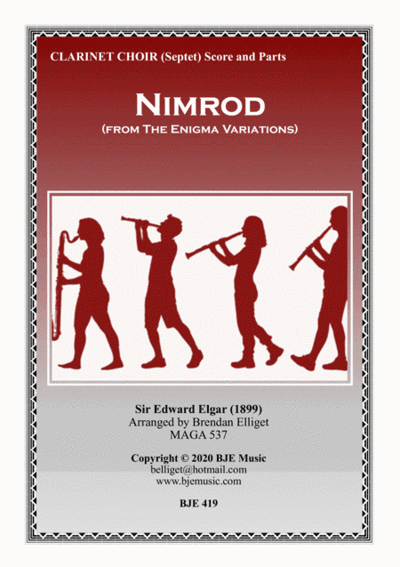 Nimrod (from The Enigma Variations) - Clarinet Choir (Septet) (arr. Brendan Elliget MAGA 537)