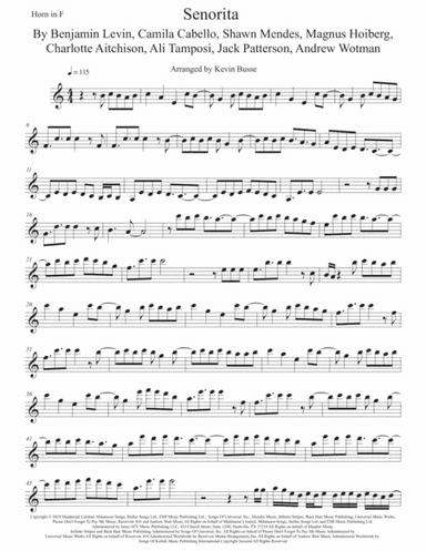 Senorita (arr. Kevin Busse)