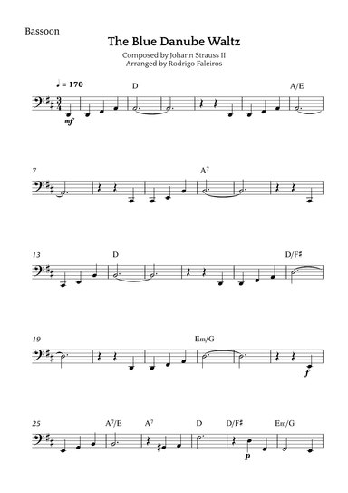 The Blue Danube Waltz (arr. Rodrigo Faleiros)