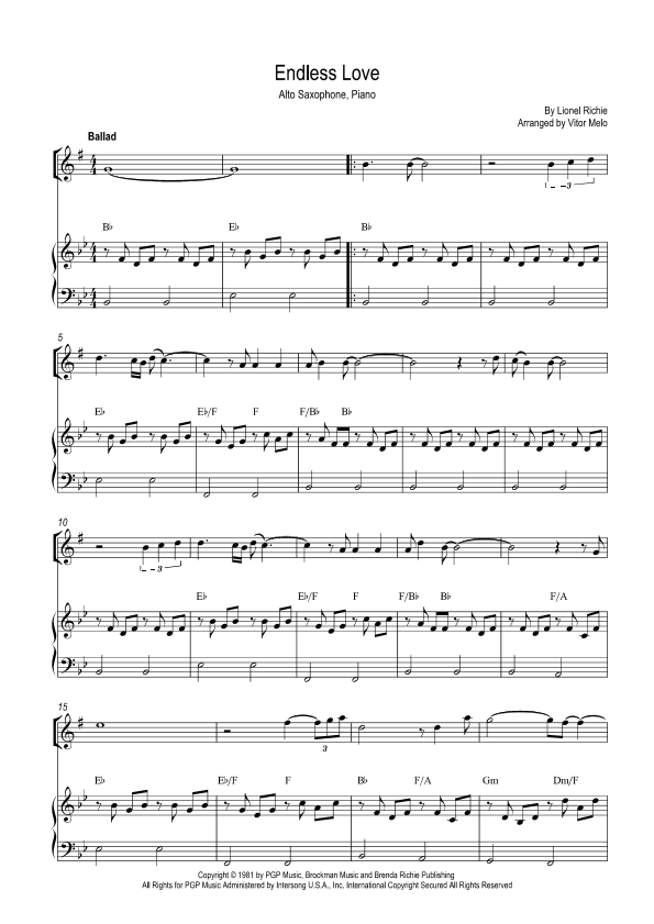 Endless Love (arr. Vitor Melo)