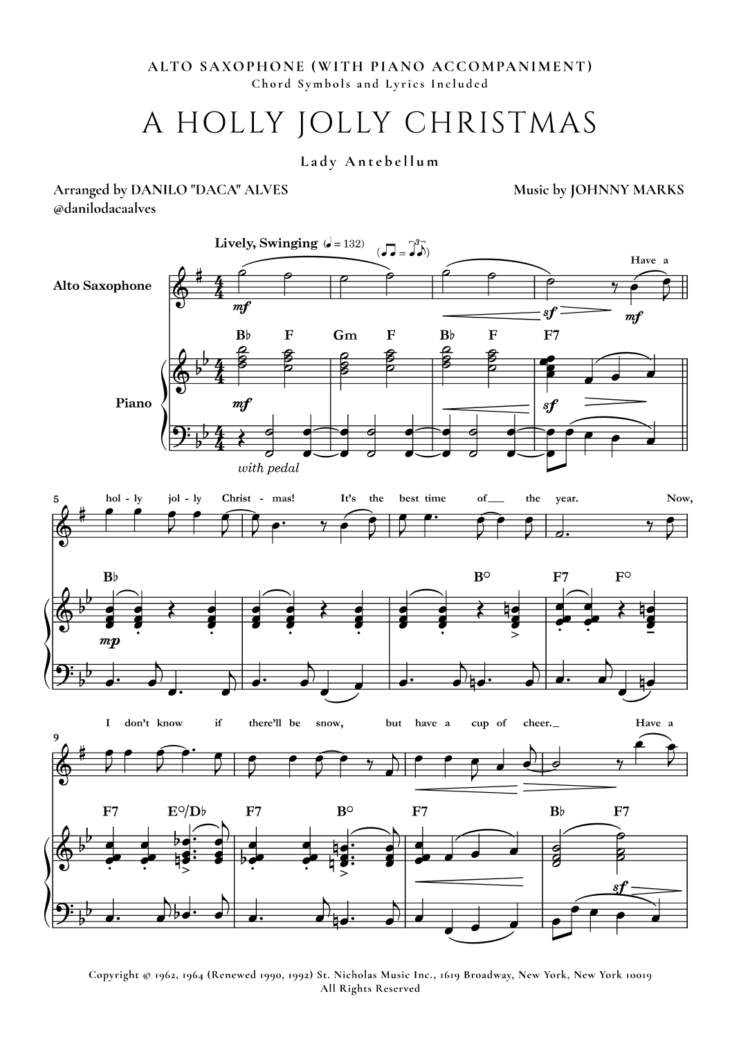 A Holly Jolly Christmas (arr. Danilo "Daca" Alves)