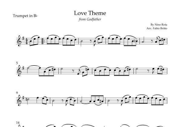 The Godfather (love Theme) (arr. Fabio Britto)