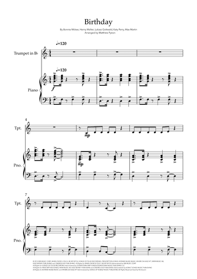 Birthday (arr. Matthew pyeon)