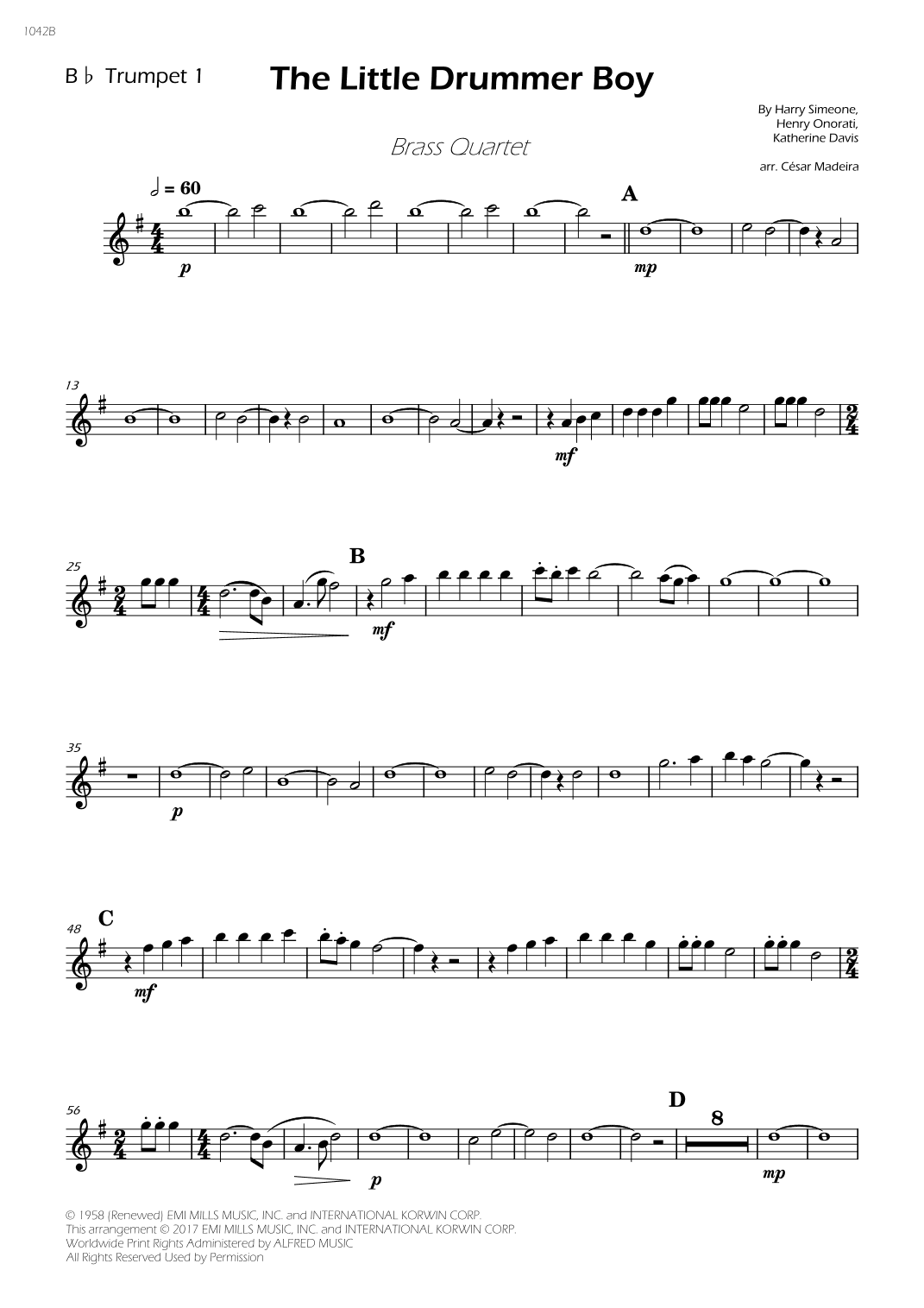 The Little Drummer Boy (arr. César Madeira)