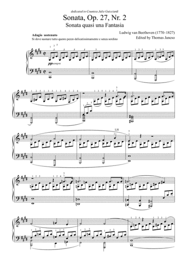 Moonlight Sonata (arr. Thomas Jancso)