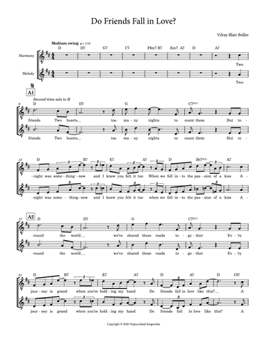 Do Friends Fall In Love? (arr. C Lee)