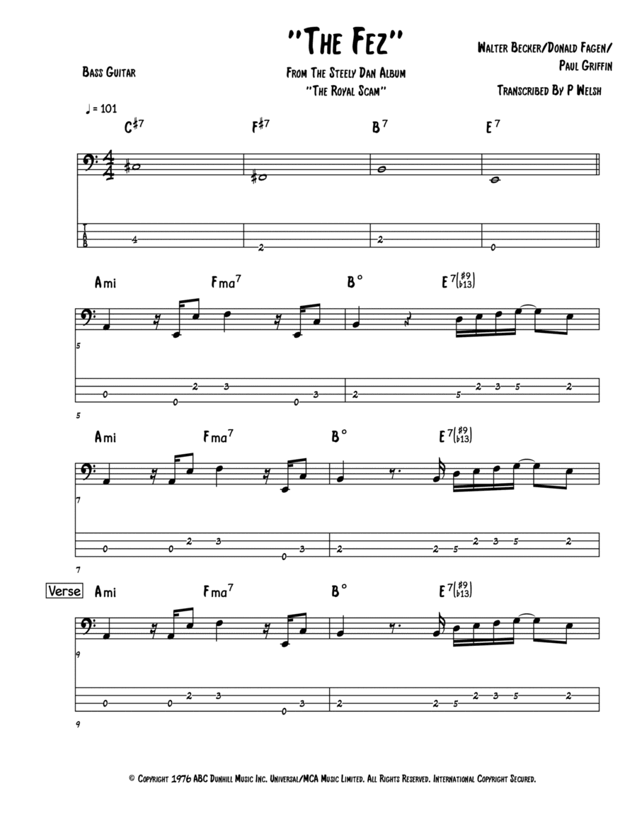 The Fez (arr. Accubass)