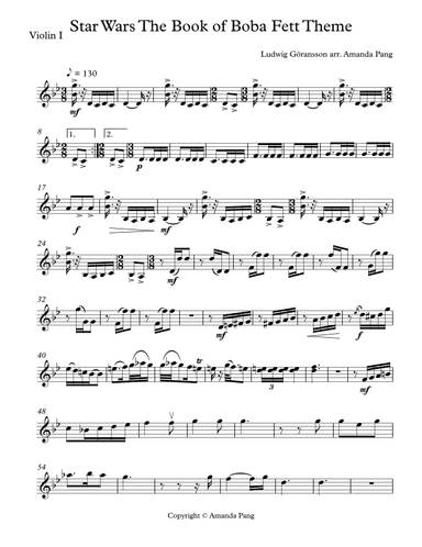 The Book Of Boba Fett Main Title Theme (arr. Amanda Pang)