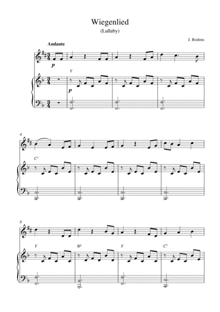 Wiegenlied (Lullaby) (arr. Kaiserin Rebecca)