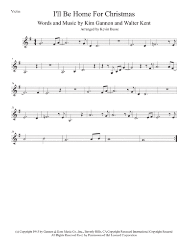 I'll Be Home For Christmas (arr. Kevin Busse)