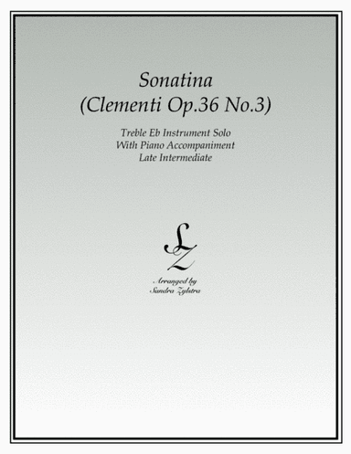 Sonatina-Clementi (Op. 36, No. 3) (treble Eb instrument solo) (arr. Sandra Zylstra)