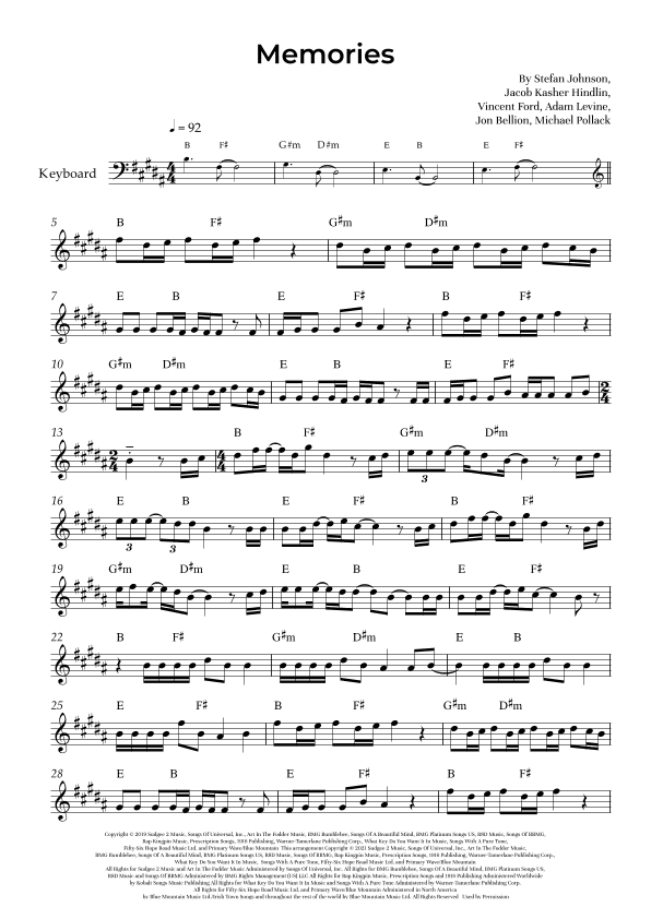 Memories (arr. Alliance Edition)