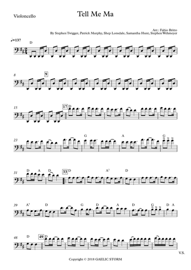 Tell Me Ma (arr. Fabio Britto)