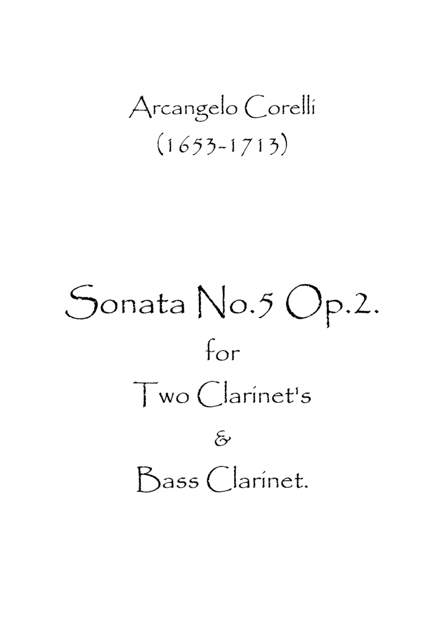 Sonata No.5 Op.2 (arr. Spence Bundy)
