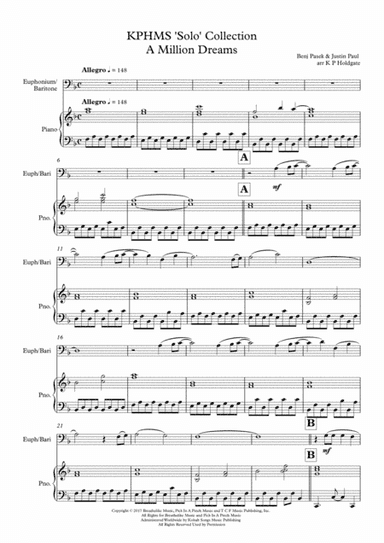 A Million Dreams (arr. Kevin P Holdgate)