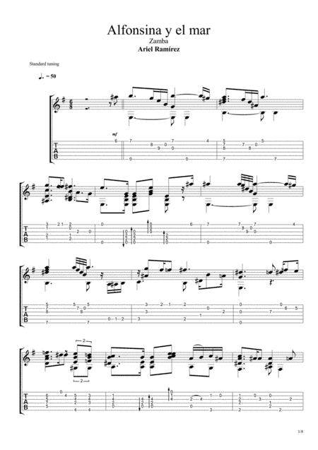 Alfonsina y el Mar (Zamba) (arr. Leonardo Ramos)