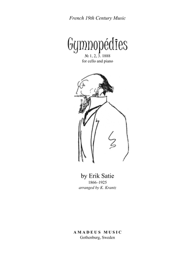 Gymnopedie (1,2,3) for cello and piano (arr. Klas Krantz)