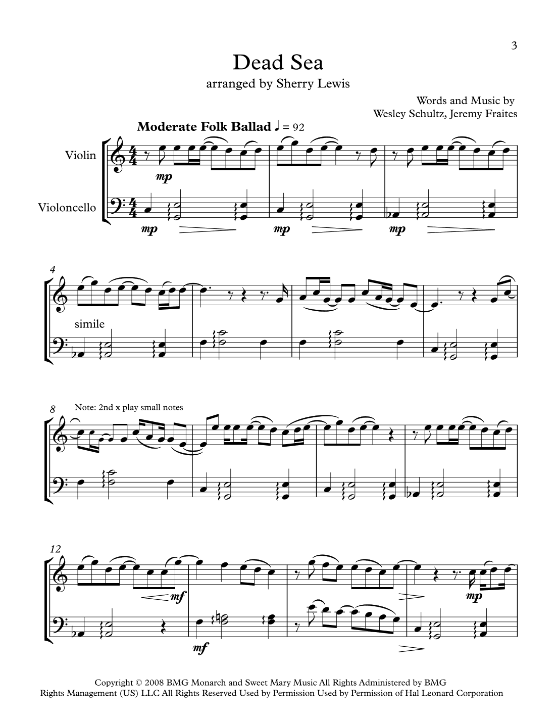 Dancin' In The Moonlight (arr. Sherry Lewis)