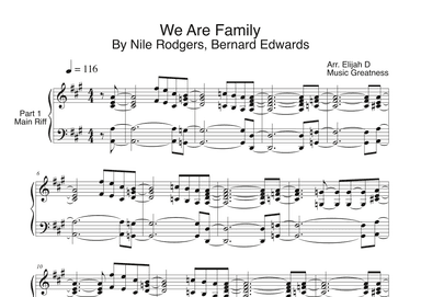 We Are Family (arr. Music Greatness)