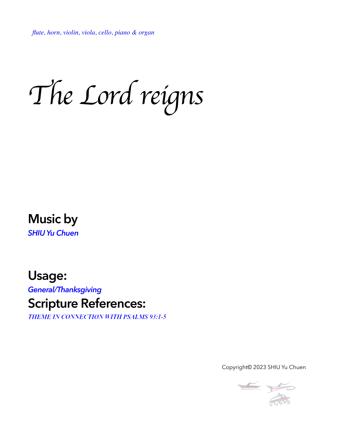 The Lord reigns