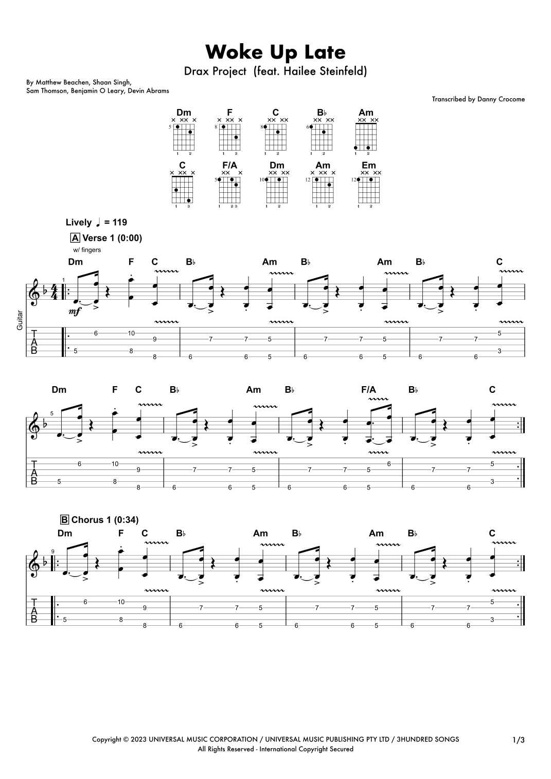 Woke Up Late (arr. Danny Crocome)