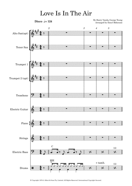 Love Is In The Air (arr. Daryl McKenzie)