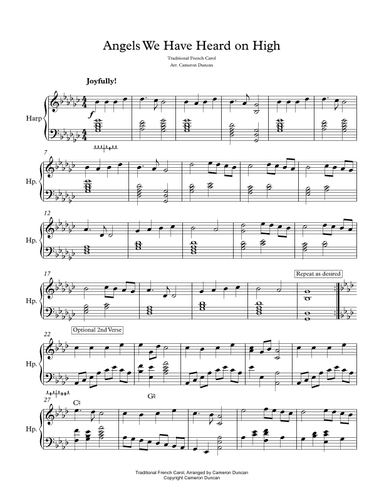 Angels We Have Heard on High (arr. Cameron Duncan)