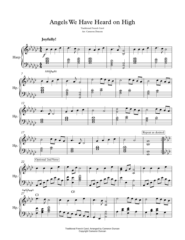 Angels We Have Heard on High (arr. Cameron Duncan)
