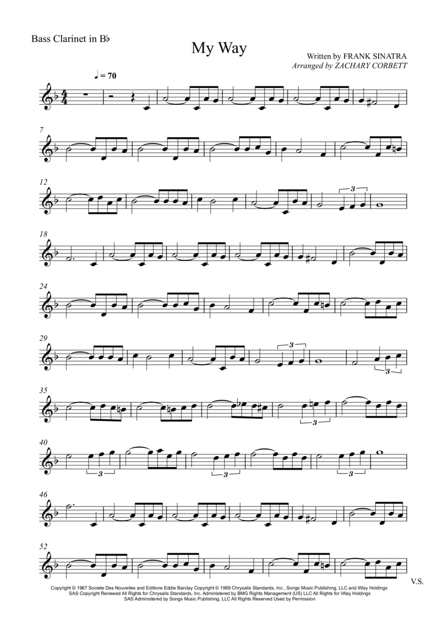 My Way (arr. Zachary Corbett)