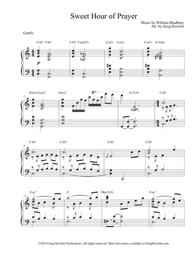 Sweet Hour of Prayer (arr. Greg Howlett)