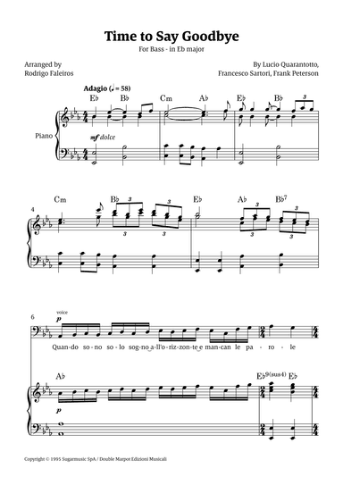 Time To Say Goodbye (arr. Rodrigo Faleiros)