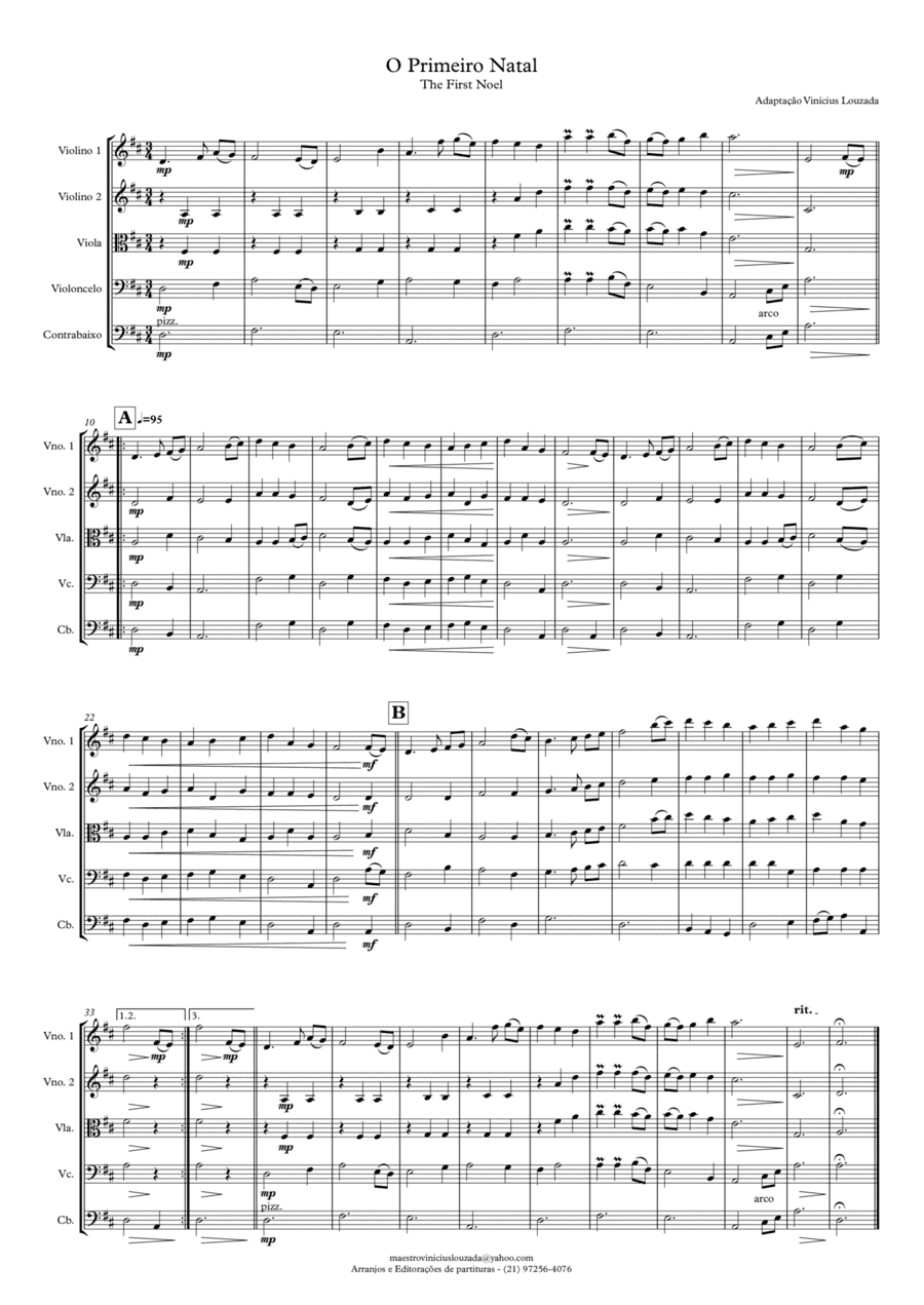 The First Noel - Strings Orchestra (arr. Vinícius Louzada)