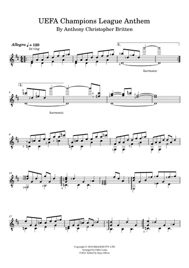 Champions League (arr. Fábio Lima)