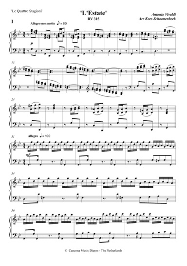 L'Estate (arr. Kees Schoonenbeek)