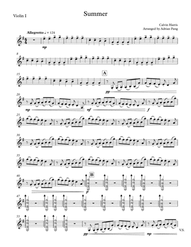 Summer (arr. Adrian Pang)