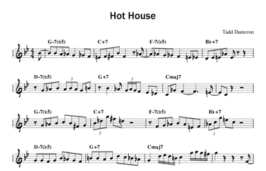 Hot House    (pts 1 & 2) (arr. Douglas R. Bell)