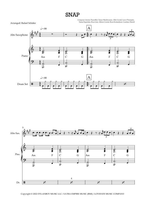 Snap (arr. Rafael Schäfer)