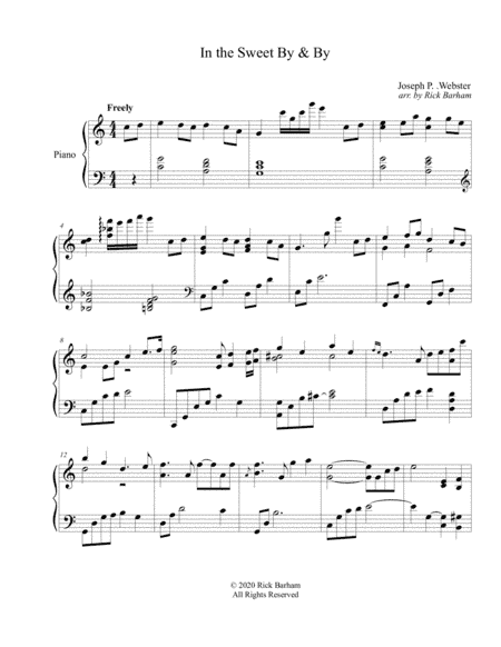 In The Sweet By and By (arr. Rick Barham)