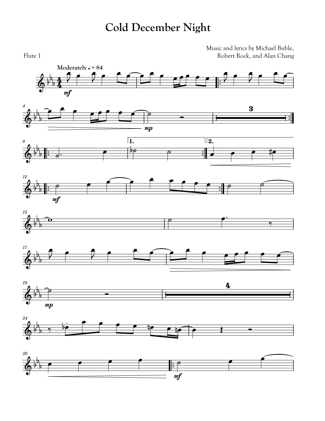 Cold December Night (arr. David Lartey)