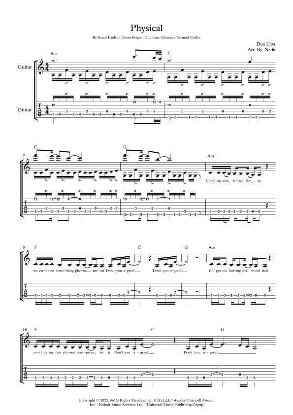 Physical (arr. Arr. Neda)