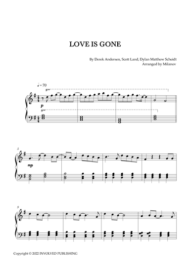 Love Is Gone (arr. Milanov)