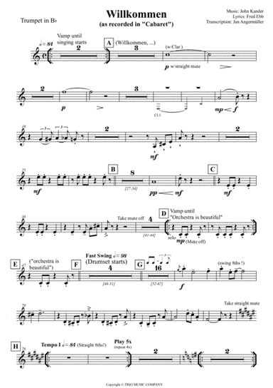 Willkommen (arr. Jan Angermüller)