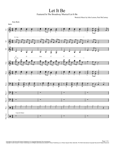 Let It Be (arr. Jake Cantrell)