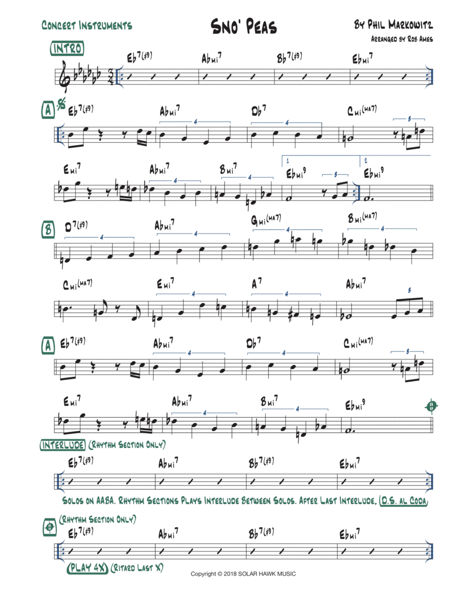 Sno Peas (arr. Rob Ames)